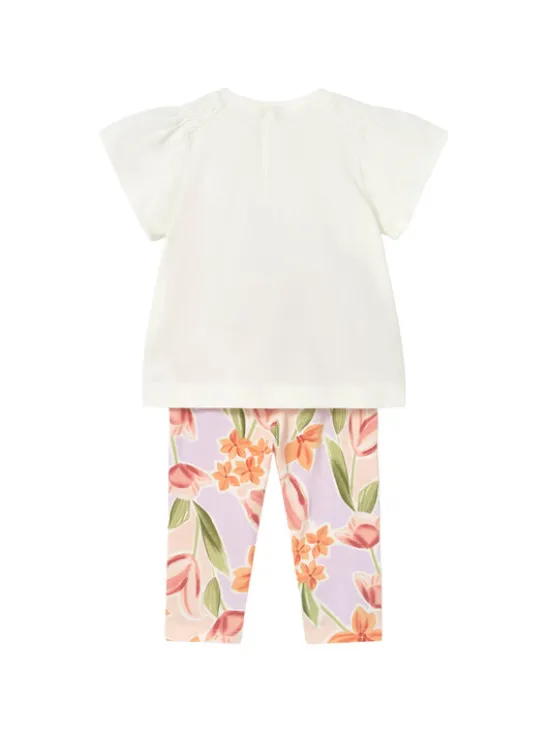 Mayoral Komplet t-shirt i legginsy 1747 Kolorowy Regular Fit