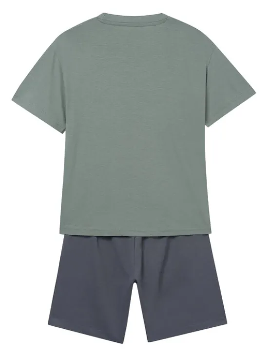 Mayoral Komplet t-shirt i spodenki 6690 Kolorowy Regular Fit