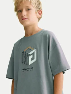 Mayoral Komplet t-shirt i spodenki 6690 Kolorowy Regular Fit