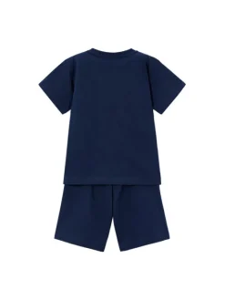 Mayoral Komplet t-shirt i spodenki 3608 Granatowy Regular Fit