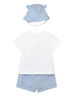 Mayoral Komplet t-shirt i spodenki 1276 Błękitny Regular Fit