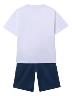 Mayoral Komplet t-shirt i spodenki 6686 Granatowy Regular Fit
