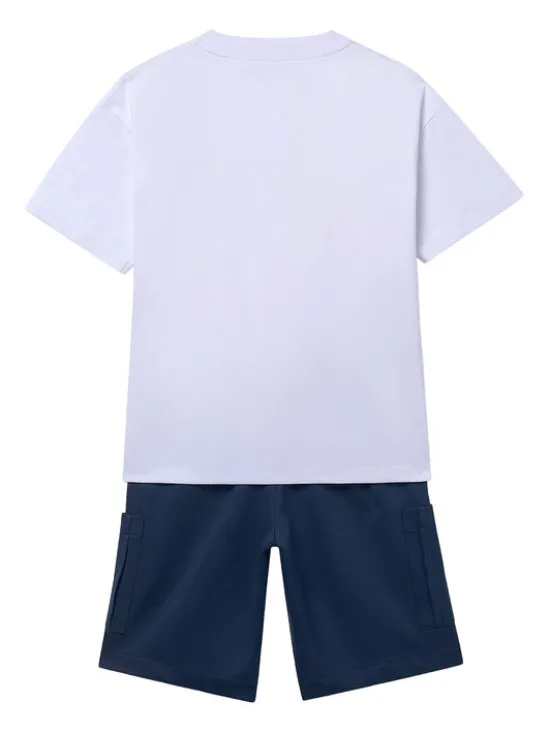 Mayoral Komplet t-shirt i spodenki 6686 Granatowy Regular Fit