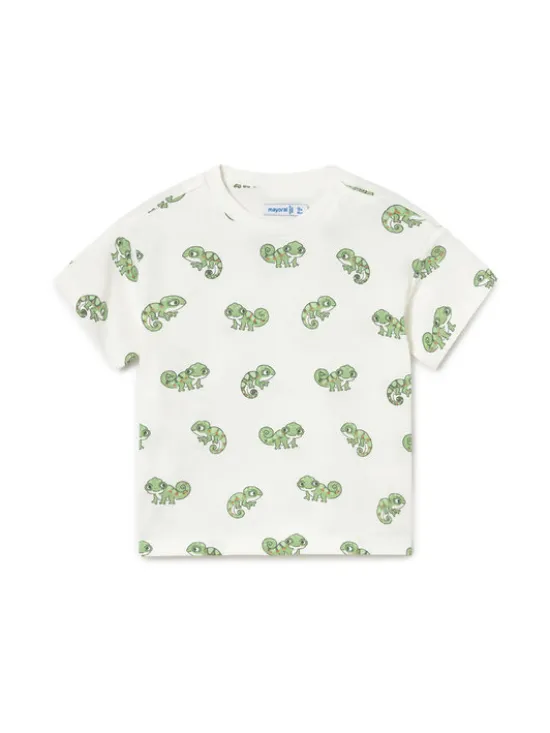 Mayoral Komplet 2 t-shirtów i spodenek 1669 Kolorowy Regular Fit