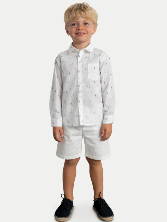 Mayoral Koszula 3119 Biały Regular Fit