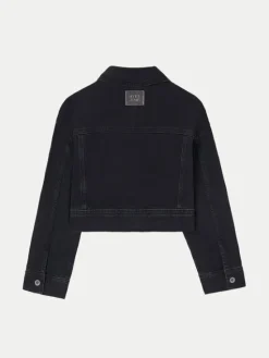 Mayoral Kurtka jeansowa 6405 Czarny Regular Fit