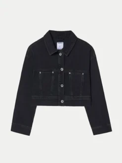 Mayoral Kurtka jeansowa 6405 Czarny Regular Fit