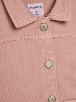 Mayoral Kurtka jeansowa 3407 Różowy Regular Fit