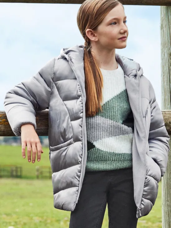 Mayoral Kurtka zimowa 7.410 Szary Regular Fit