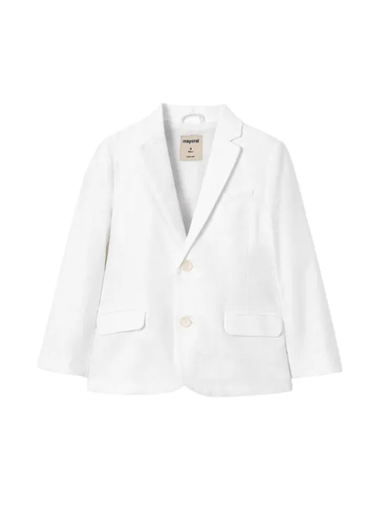 Mayoral Marynarka 3437 Biały Regular Fit