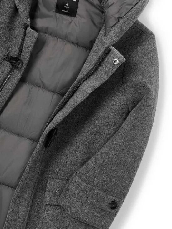 Mayoral Płaszcz zimowy 4423 Szary Regular Fit