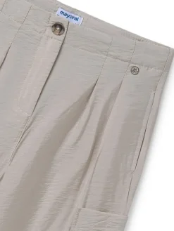 Mayoral Spodnie materiałowe 6536 Beżowy Relaxed Fit