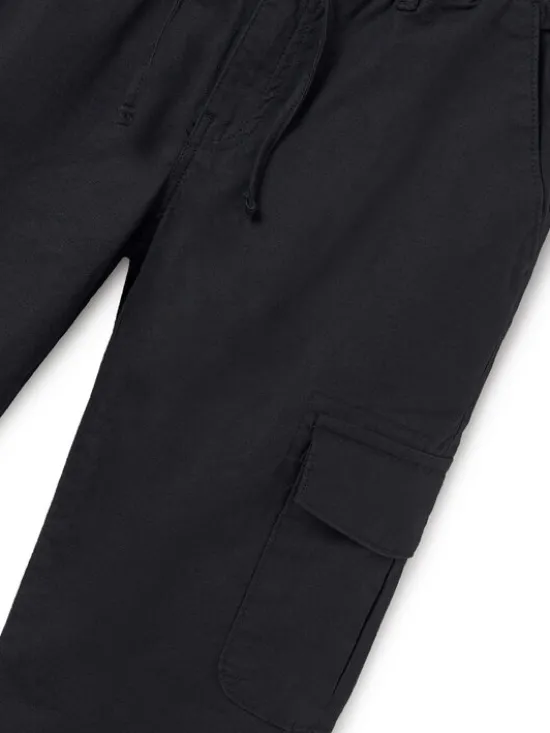 Mayoral Spodnie materiałowe 6526 Czarny Regular Fit