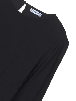 Mayoral Sukienka codzienna 7910 Czarny Regular Fit