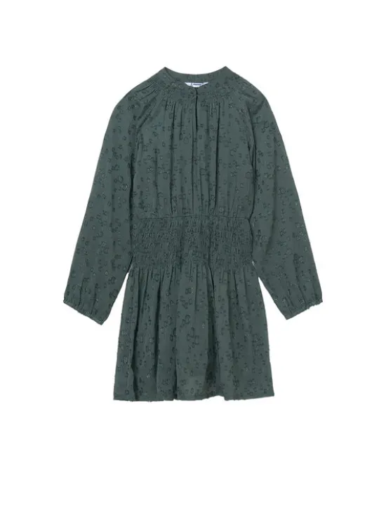 Mayoral Sukienka codzienna 7909 Zielony Regular Fit