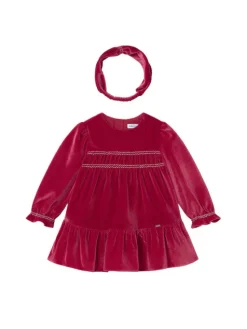 Mayoral Sukienka elegancka 2904 Bordowy Regular Fit
