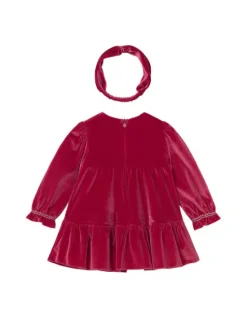 Mayoral Sukienka elegancka 2904 Bordowy Regular Fit