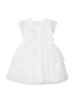 Mayoral Sukienka elegancka 3914 Écru Regular Fit