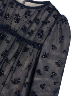 Mayoral Sukienka elegancka 4919 Granatowy Regular Fit