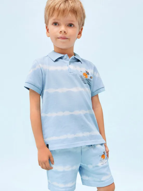 Mayoral Szorty materiałowe 3238 Błękitny Regular Fit