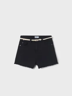 Mayoral Szorty materiałowe 275 Czarny Regular Fit