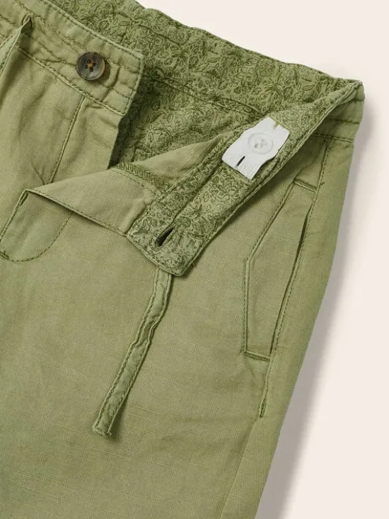 Mayoral Szorty materiałowe 3221 Zielony Regular Fit