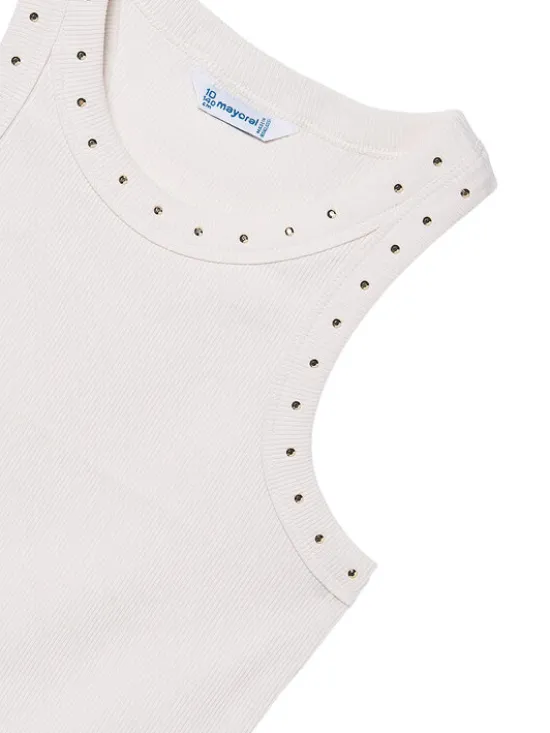 Mayoral Top 6013 Biały Regular Fit