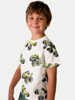 Mayoral T-Shirt 3068 Biały Regular Fit