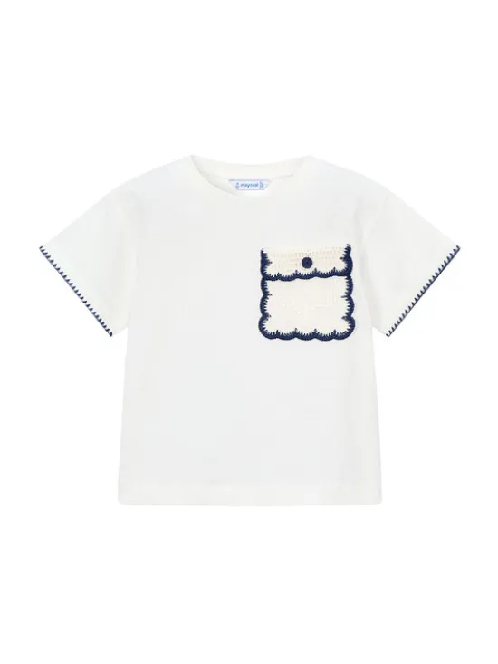 Mayoral T-Shirt 3013 Écru Regular Fit