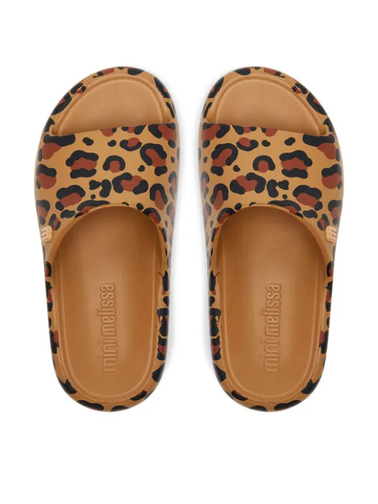 Melissa Klapki Mini Melissa Free Print Slide Inf 35936 Brązowy