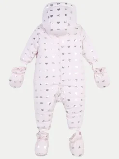 MICHAEL KORS KIDS Kombinezon zimowy R30136 Różowy Regular Fit