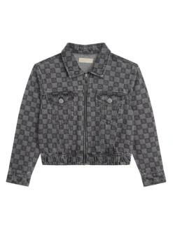 MICHAEL KORS KIDS Kurtka jeansowa R16119 S Szary Regular Fit