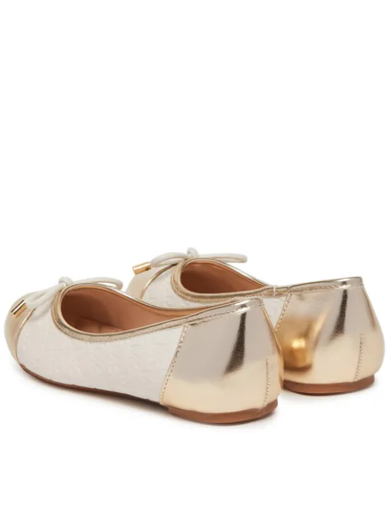 MICHAEL Michael Kors Baleriny Kenya Bow MK01365256 Écru