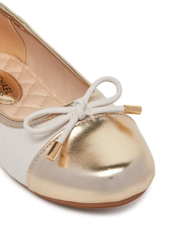 MICHAEL Michael Kors Baleriny Kenya Bow MK01365256 Écru
