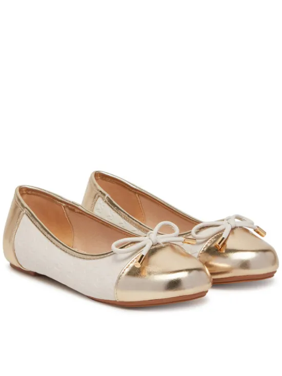 MICHAEL Michael Kors Baleriny Kenya Bow MK01365256 Écru