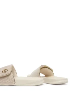 MICHAEL Michael Kors Klapki Jett Darby MK04190732 Złoty