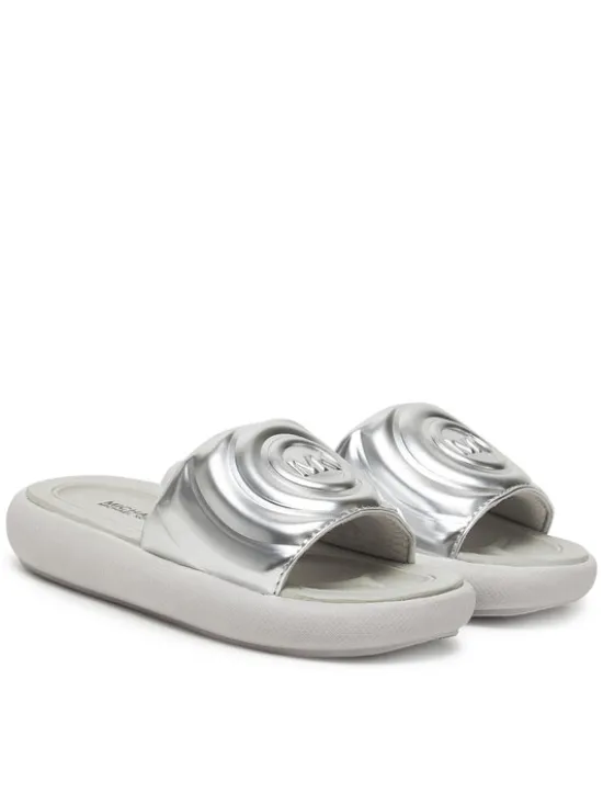 MICHAEL Michael Kors Klapki MK01421040 Srebrny