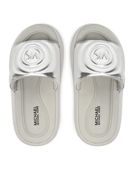 MICHAEL Michael Kors Klapki MK01421040 Srebrny