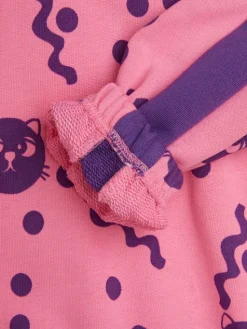 MINI RODINI Bluza Squiggly Cats 2512012228 Różowy Regular Fit