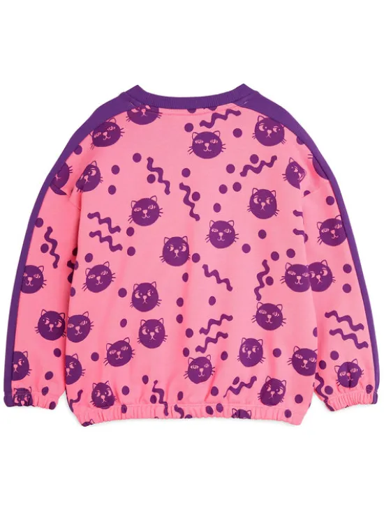 MINI RODINI Bluza Squiggly Cats 2512012228 Różowy Regular Fit