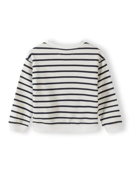 minoti Bluza 30FLEECE105 Biały Regular Fit