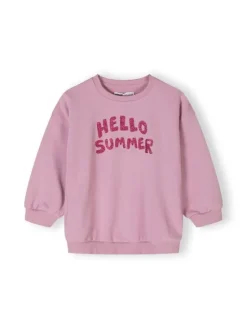 minoti Bluza 22fleece2 Fioletowy Regular Fit
