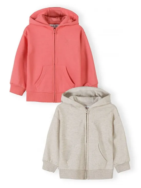 minoti Bluza 30FLEECE110 Koralowy Regular Fit