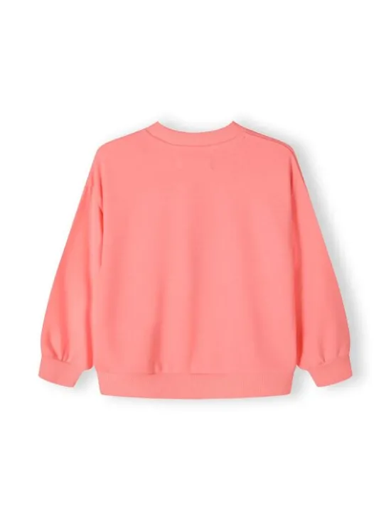 minoti Bluza 22fleece53 Koralowy Regular Fit