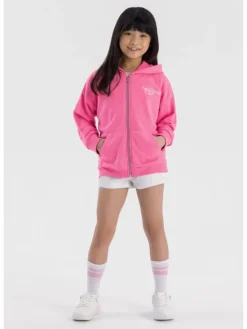 minoti Bluza 22fleece41 Różowy Oversize
