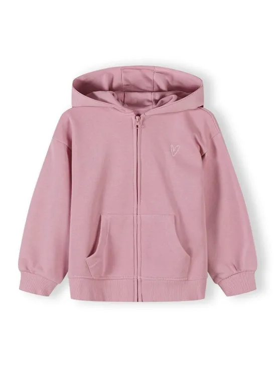 minoti Bluza 30FLEECE111 Różowy Regular Fit