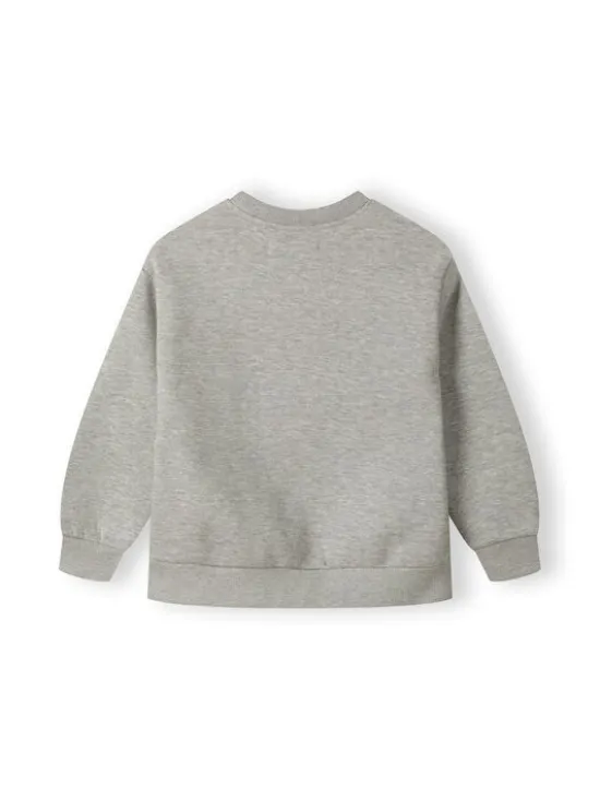 minoti Bluza 19fleece11 Szary Regular Fit