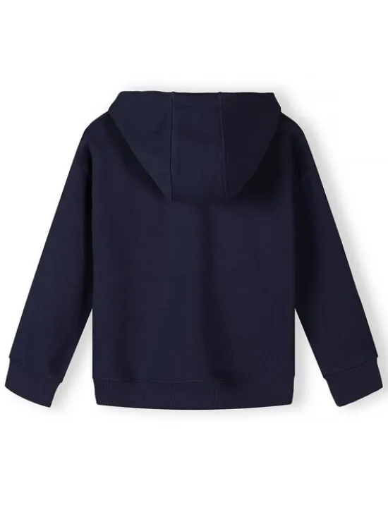 minoti Bluza NOSFLEECE406 Fioletowy Loose Fit
