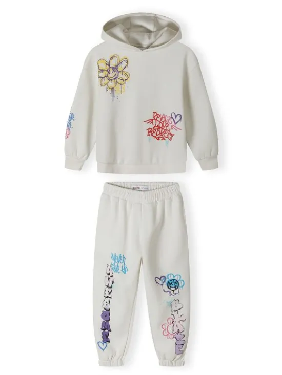minoti Dres 20fleece55 Biały Regular Fit