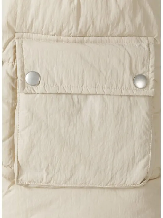 minoti Kamizelka 20gilet42 Biały Regular Fit